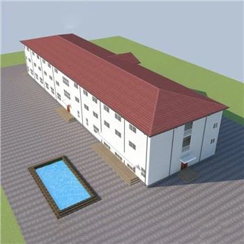 โรงแรมแซนด์วิชพาเนลสตีลโครงสร้างเหล็ก