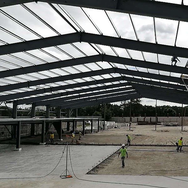 Steel Structure Warehouse With Brick Wall