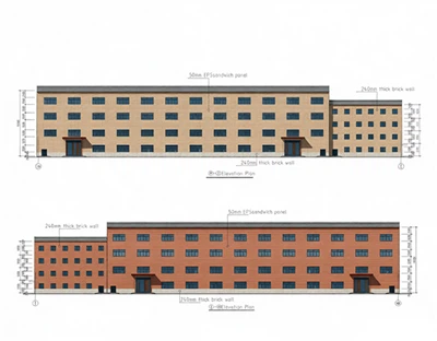 การออกแบบคลังสินค้าโครงสร้างเหล็กและอาคารพาณิชย์สำหรับกรุงมะนิลา ประเทศฟิลิปปินส์