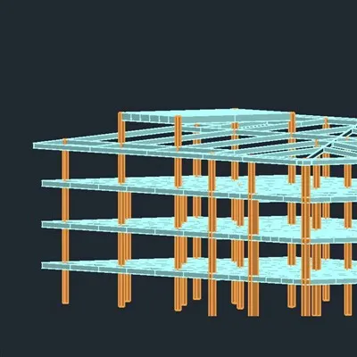 การออกแบบโครงเหล็กโครงสร้างสำหรับโรงแรม 4 ชั้นในปาปัวนิวกินี
