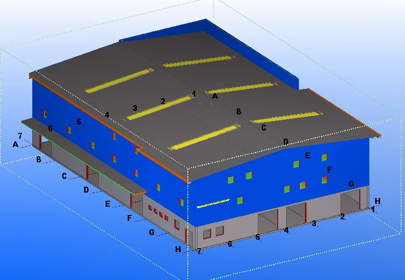 Steel Structure Analysis For Le-Tigre Warehouse Project in New Caledonia(partial) best